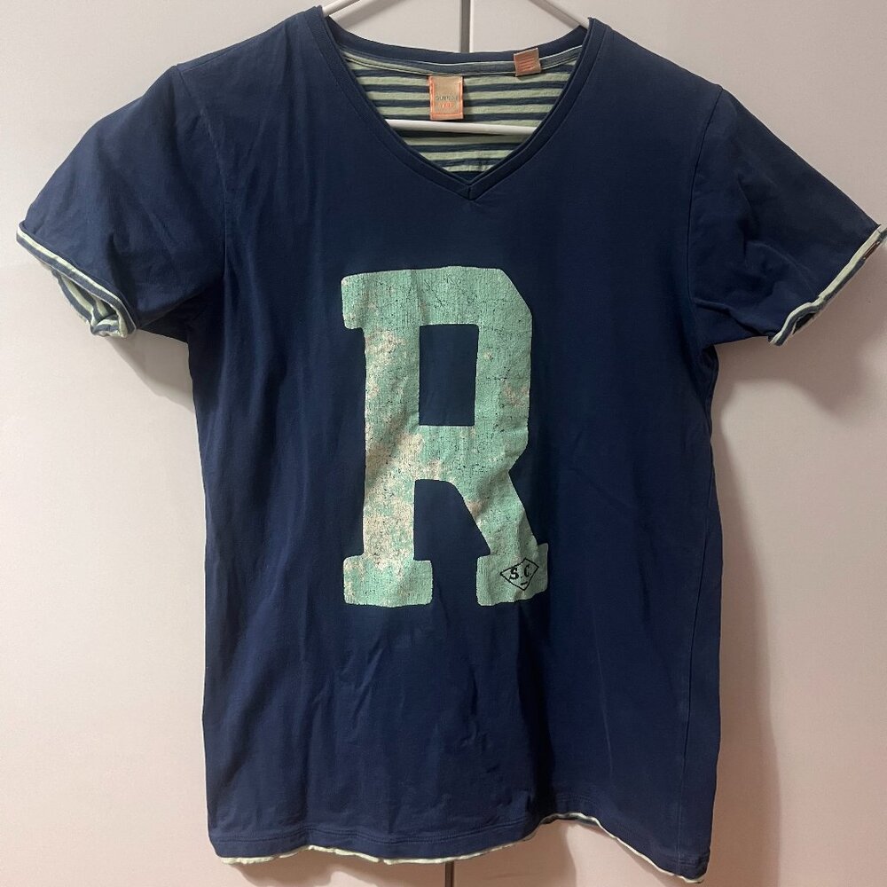 Scotch & Soda, T-Shirt, Super Tee, Size 16, blue